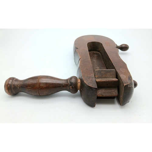 395 - A Very Good Condition Rare Design Original WW2 A.R.P London Air Raid Wooden Rattle. Marled ARP S. Lo... 