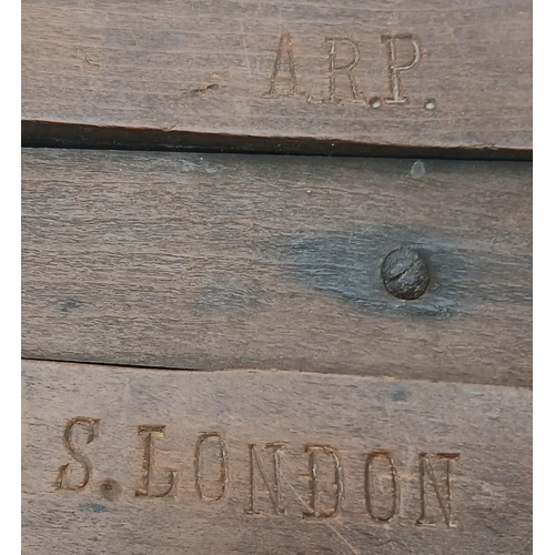 395 - A Very Good Condition Rare Design Original WW2 A.R.P London Air Raid Wooden Rattle. Marled ARP S. Lo... 