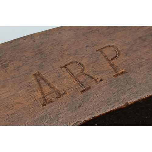 395 - A Very Good Condition Rare Design Original WW2 A.R.P London Air Raid Wooden Rattle. Marled ARP S. Lo... 