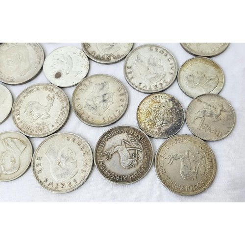 44 - A Wonderful Large Collection of Silver, Mostly South African Coins - Some dating back over 100 years... 