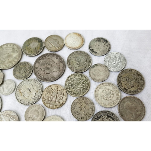 44 - A Wonderful Large Collection of Silver, Mostly South African Coins - Some dating back over 100 years... 