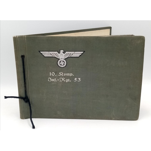 493 - WW2 Photo Album from a soldier who served with the 53rd Infantry. A good selection of photos.