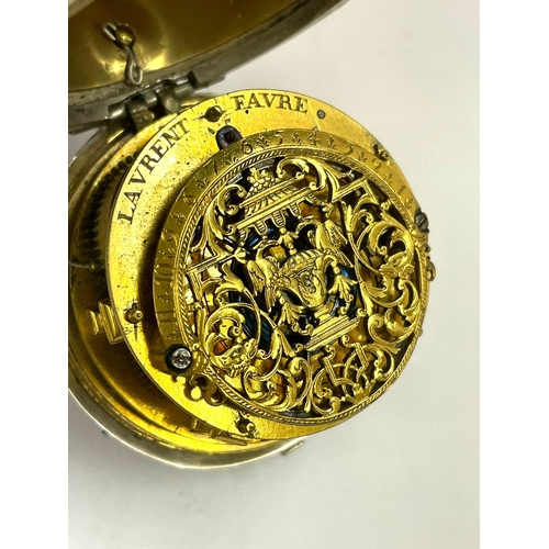 1 - A Rare Large c1600s silver Oignon verge fusee pocket watch. Good balance centre wind ticks fast then... 