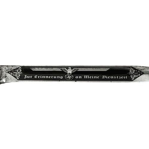 103 - WW2 German Acid Etched Blade K-98 Bayonet. “In Memory of my Service”.