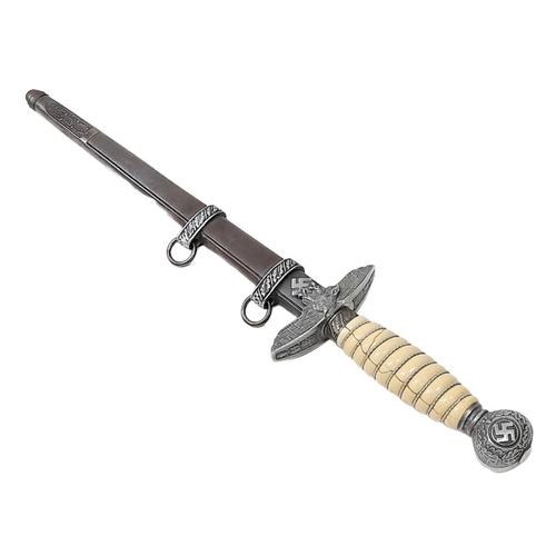 163 - 3rd Reich 2 nd Pattern Luftwaffe Officers Dagger. Produced by wMw Waffen Circa 1937. Alas there is a... 