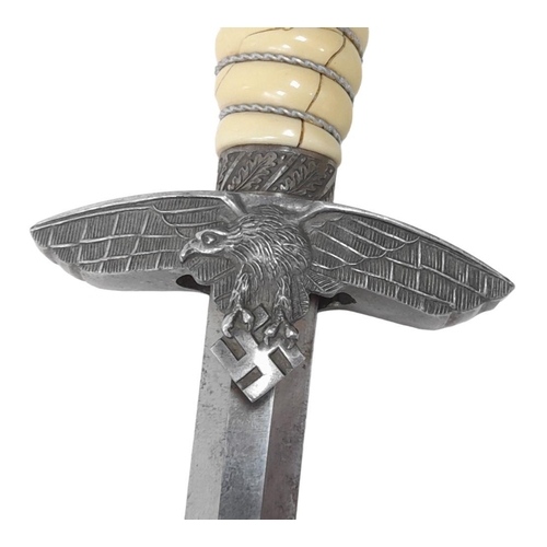 163 - 3rd Reich 2 nd Pattern Luftwaffe Officers Dagger. Produced by wMw Waffen Circa 1937. Alas there is a... 