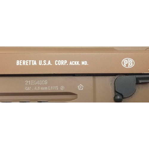 281 - A Beretta CO2 pistol - Serial No.21E04809 - Model M9A3