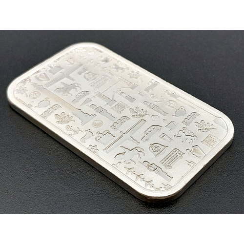 67 - A BRITISH 1 TROY OZ FINE 999 SILVER BAR 31.2G  Ref: A/S 1114