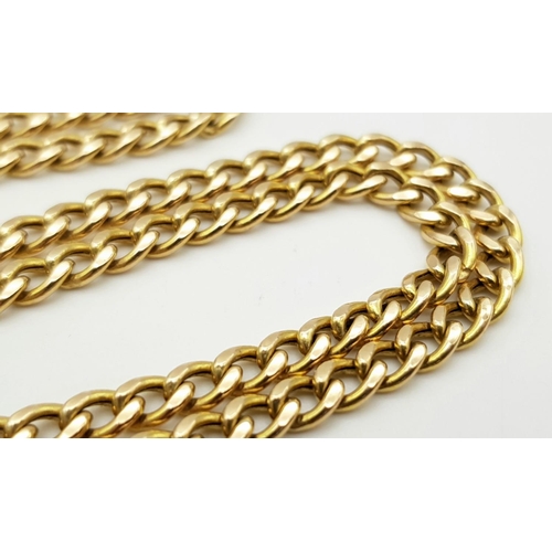 455 - Classic 9 carat GOLD CHAIN LINK NECKLACE. Fully hallmarked.  Approx 7.25 grams.  46 cm. Beautiful co... 