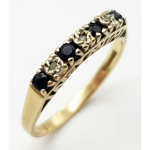 497 - Lovely  ‘No 1 MUM’  9 carat GOLD RING set with DIAMONDS and SPINEL to top, Having ‘No 1 MUM’  cut ou... 