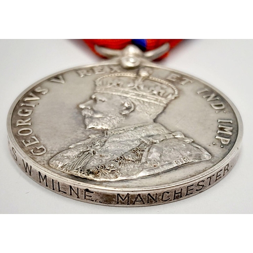 522 - King George V’s Police Coronation Medal 1911, with County &  Borough Police reverse; named to: PS W ... 