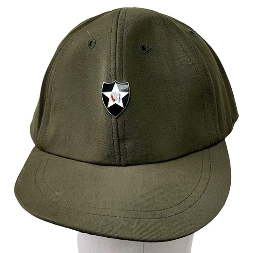 959 - Vietnam War Era Hot Weather Field Cap with a badge of the US 2nd Infantry Division.