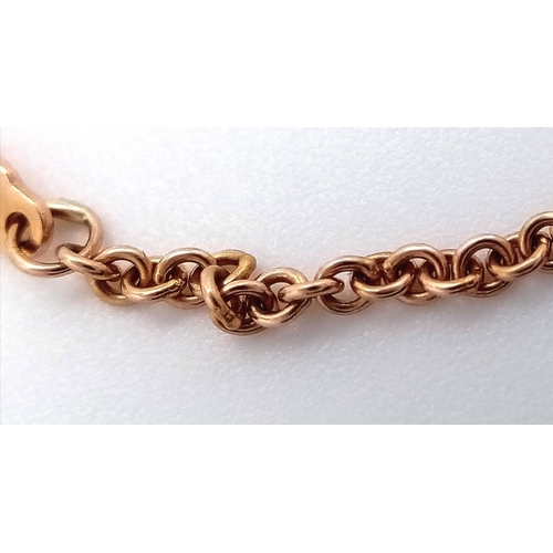 972 - A TIFFANY & CO 18K YELLOW GOLD ID BRACELET READY TO BE ENGRAVED. 3.9G IN WEIGHT APPROX 16CM IN LENGT... 