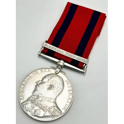 501 - Transport Medal 1899-1902 with clasp ‘South Africa 1899-1902’, named to I J Hayes. I J Hayes was Thi... 