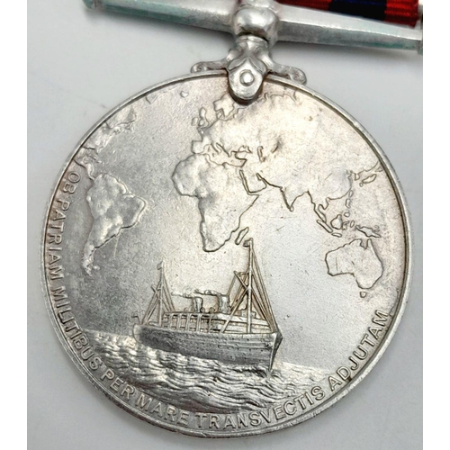 501 - Transport Medal 1899-1902 with clasp ‘South Africa 1899-1902’, named to I J Hayes. I J Hayes was Thi... 