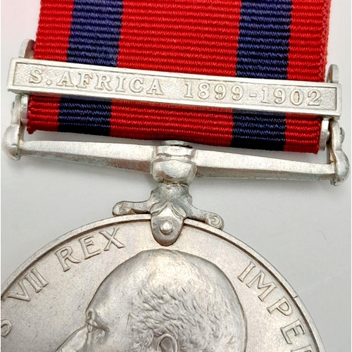 501 - Transport Medal 1899-1902 with clasp ‘South Africa 1899-1902’, named to I J Hayes. I J Hayes was Thi... 