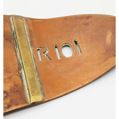 643 - Pre WW2 Memento made from parts of the British Airship R.101 which crashed in France on the 10th Oct... 