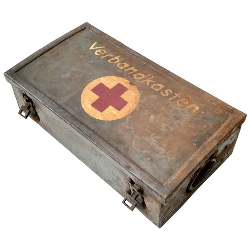 335 - WW2 German Luftwaffe First Aid Tin with Contents.