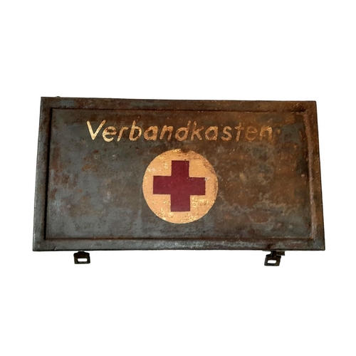 335 - WW2 German Luftwaffe First Aid Tin with Contents.