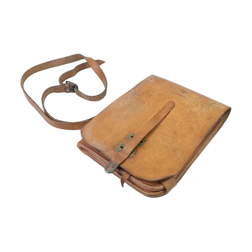 415 - WW2 German Kriegsmarine Artillery Coastal Defence Officers Map Case. The bottom clasp on the flap is... 