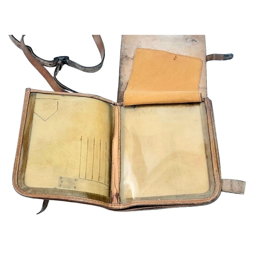 415 - WW2 German Kriegsmarine Artillery Coastal Defence Officers Map Case. The bottom clasp on the flap is... 