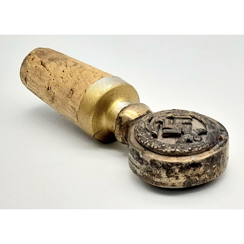 622 - WW2 German Kriegsmarine Schnapps Bottle Cork.