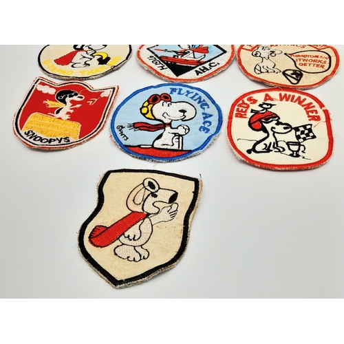 840 - 10 x Vietnam War Era Snoopy Patches.