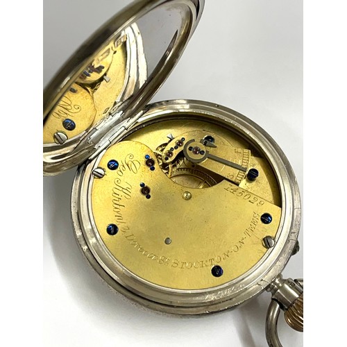 218 - Antique silver pocket watch, as found