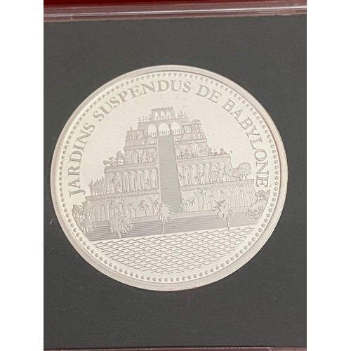 98 - Limited edition Collection of SILVER COINS celebrating the WONDERS of the WORLD. Issued by the Frenc... 