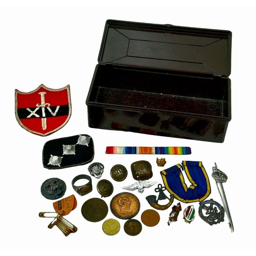 1000 - A Parcel of Four Interesting WW1 and Later Military Medals Comprising; 1) 1914/18 WW1 Hauterive A Se... 