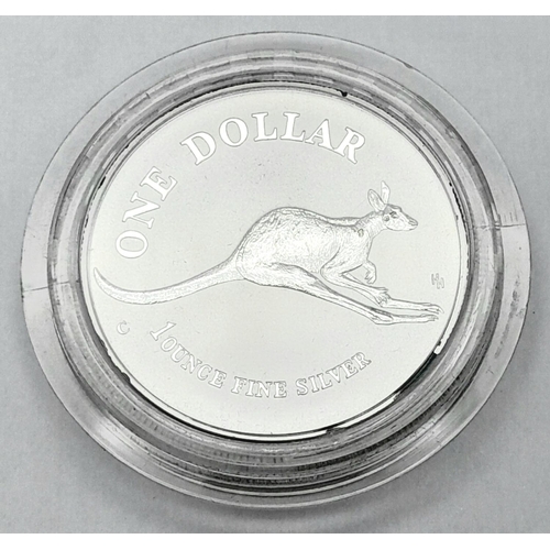 620 - A Mint Condition 1994 Dated 1 Ounce Australian One Dollar Coin. Comes in its sealed capsule.