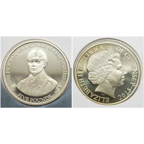 623 - Limited edition of Sir Winston Churchill commemorative coins. Consisting 3 x uncirculated £5 coins. ... 