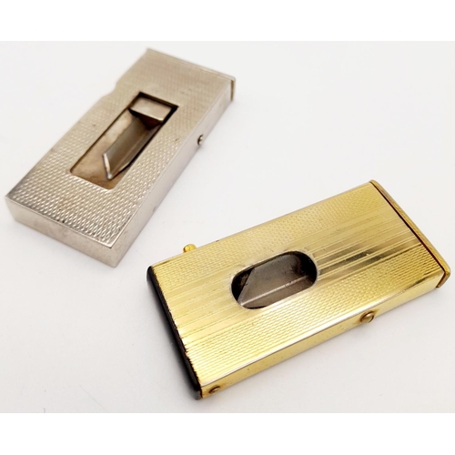 644 - 2 x vintage CIGAR CUTTERS to include a SOLINGEN Gold Plated in full working order.