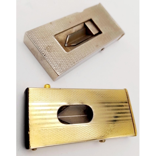 644 - 2 x vintage CIGAR CUTTERS to include a SOLINGEN Gold Plated in full working order.