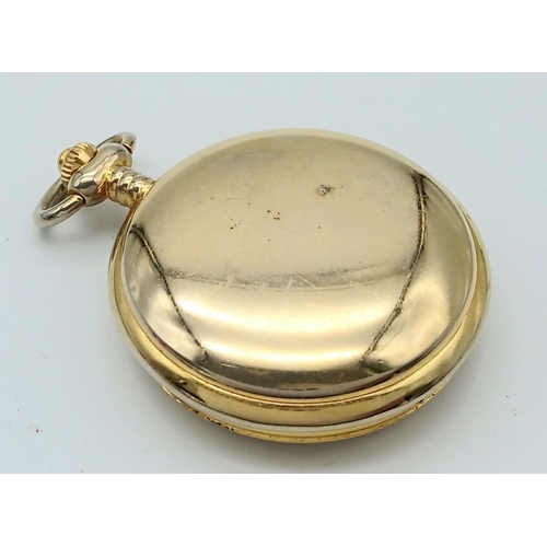 665 - Selection of 4 x modern pocket watches. To include BRUT with Date Window. Working order require batt... 