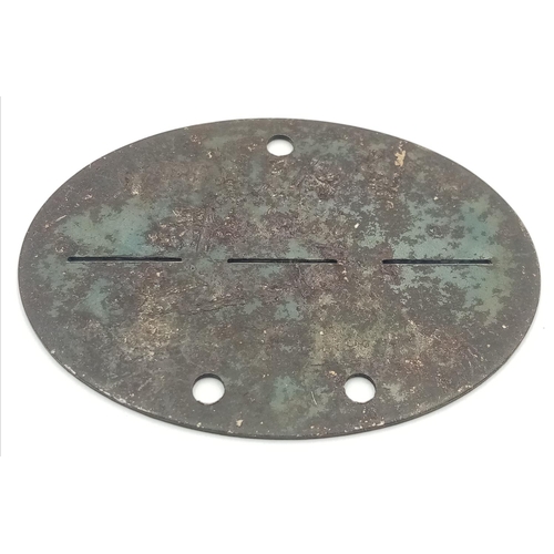 791 - WW2 German Waffen SS Steel Dog Tag.