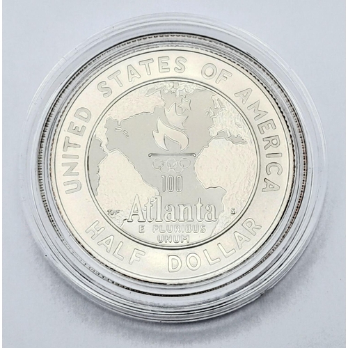 936 - A Collectible 1995 USA Liberty Half Dollar Commemorating the Atlanta Olympics. In sealed case, Mint ... 