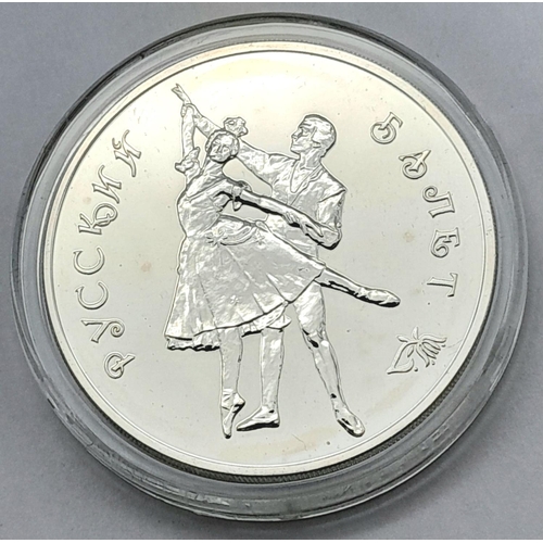 943 - A Scarce 900 Silver Russian Mint Condition (Uncirculated) 1993, 3 Rubles Russian Ballet Coin. 34.89 ... 