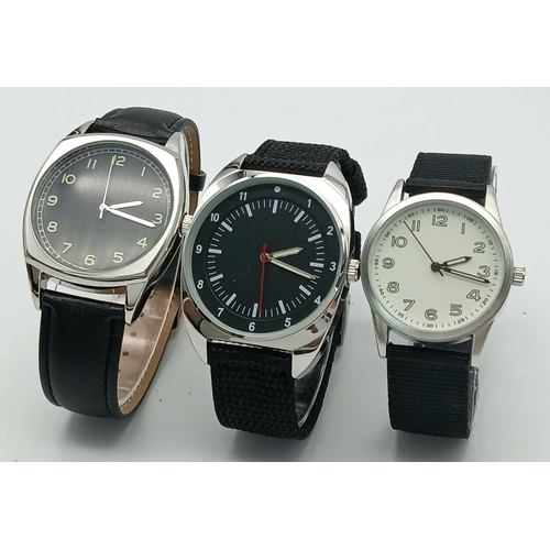 669 - Three Unworn and Boxed Military Homage Watches Comprising: 1) A 1980s Design Russian Pilot's watch -... 