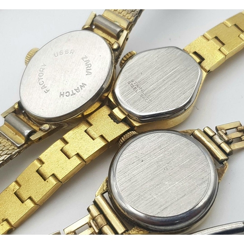 863 - Seven Different Style Quartz Ladies Watches - All in need of a battery so as found.