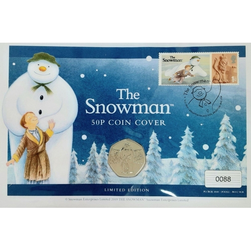 1014 - A Parcel of Three Limited Edition ‘The Snowman’ Coins and Ingot. Comprising; 1) A Seal Ingot and Xma... 