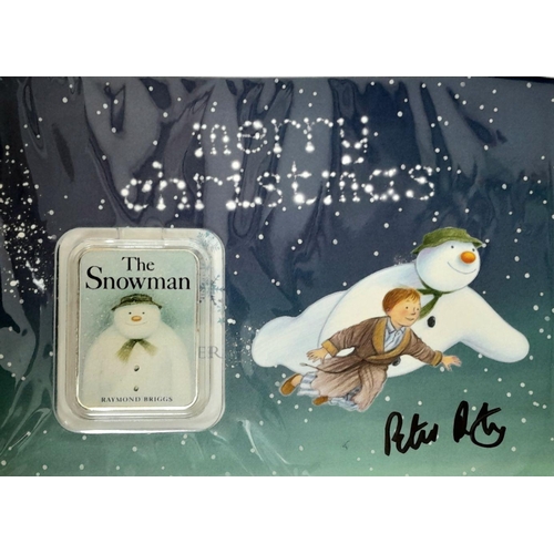 1014 - A Parcel of Three Limited Edition ‘The Snowman’ Coins and Ingot. Comprising; 1) A Seal Ingot and Xma... 