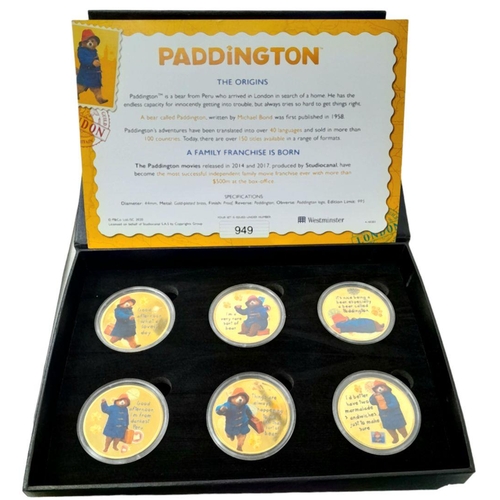 1161 - Two Superb Limited Edition Paddington Bear Commemorative Sets Comprising; 1) A Boxed Official Commem... 