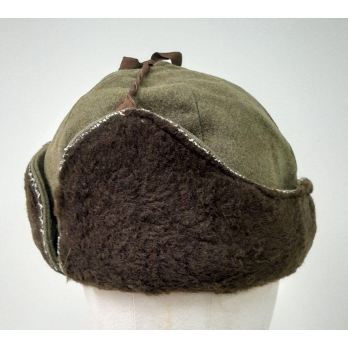 1168 - A Very Good Condition WW2 Dated 1940 Canadian Soldiers Brill Cap. Felt and Fur, Size 71/4. From the ... 