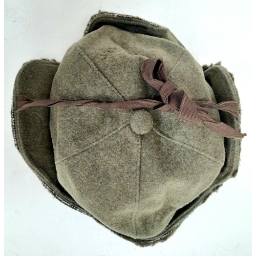 1168 - A Very Good Condition WW2 Dated 1940 Canadian Soldiers Brill Cap. Felt and Fur, Size 71/4. From the ... 