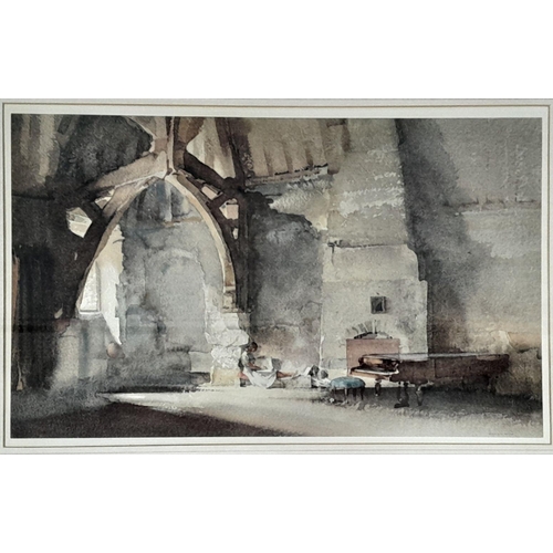 969 - A Russell Flint Print - Interior at Chichester. in Frame - 77cm x 59cm. Comes with a Sir William Rus... 