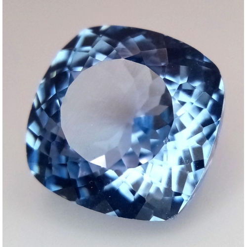 886 - A Gorgeous 14ct Ice Blue Jeremejevite Gemstone. Cushion cut - Heat treated. No visible marks or incl... 