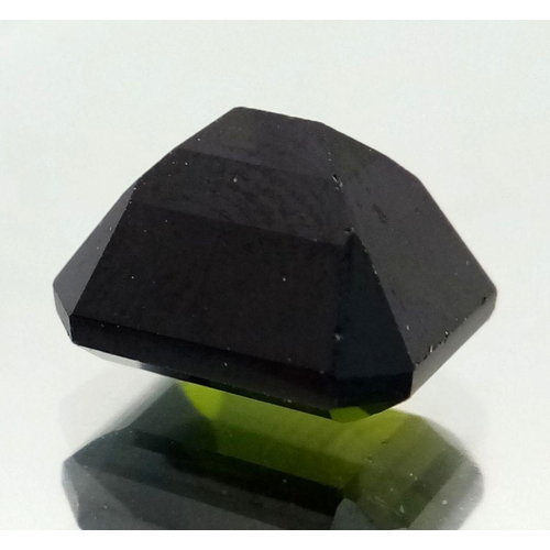 1066 - A Dark Green 7ct Tourmaline Gemstone. Comes with an E.G.L. certificate.