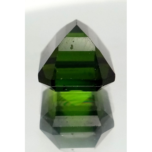 1066 - A Dark Green 7ct Tourmaline Gemstone. Comes with an E.G.L. certificate.