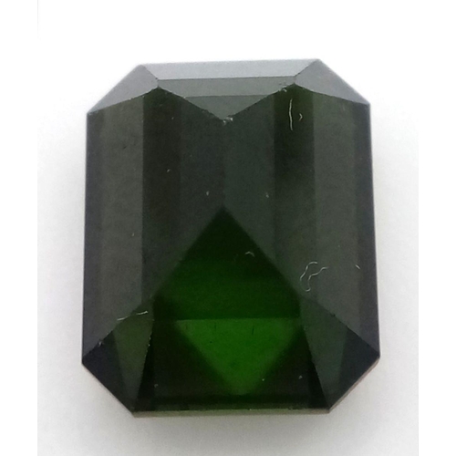 1066 - A Dark Green 7ct Tourmaline Gemstone. Comes with an E.G.L. certificate.